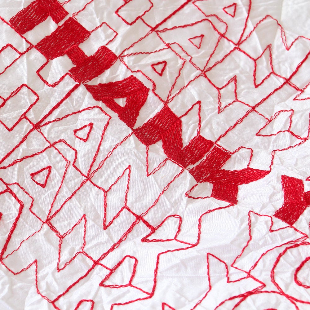 Thankyou！ Embroidered Thank You Tote | Lovefield Vintage